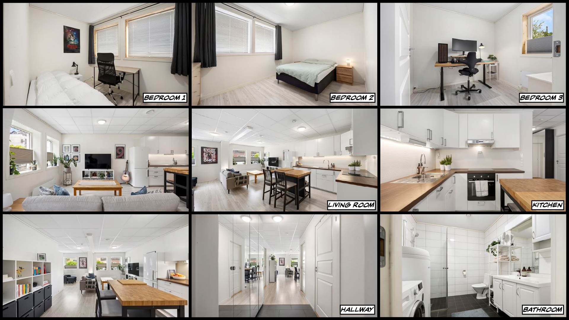 rooms and spaces in the apartment